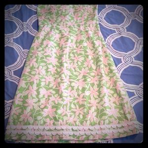 Vintage Lilly Pulitzer Chilean Ave Strapless Dress